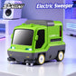 Desktop Vacuum Cleaner RC Car RTR 2.4G with Sound and Light Effects Exhaust Air Filtration Vehicles Models Toys Green