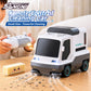 Desktop Vacuum Cleaner RC Car RTR 2.4G with Sound and Light Effects Exhaust Air Filtration Vehicles Models Toys Green
