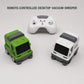 Desktop Vacuum Cleaner RC Car RTR 2.4G with Sound and Light Effects Exhaust Air Filtration Vehicles Models Toys Green