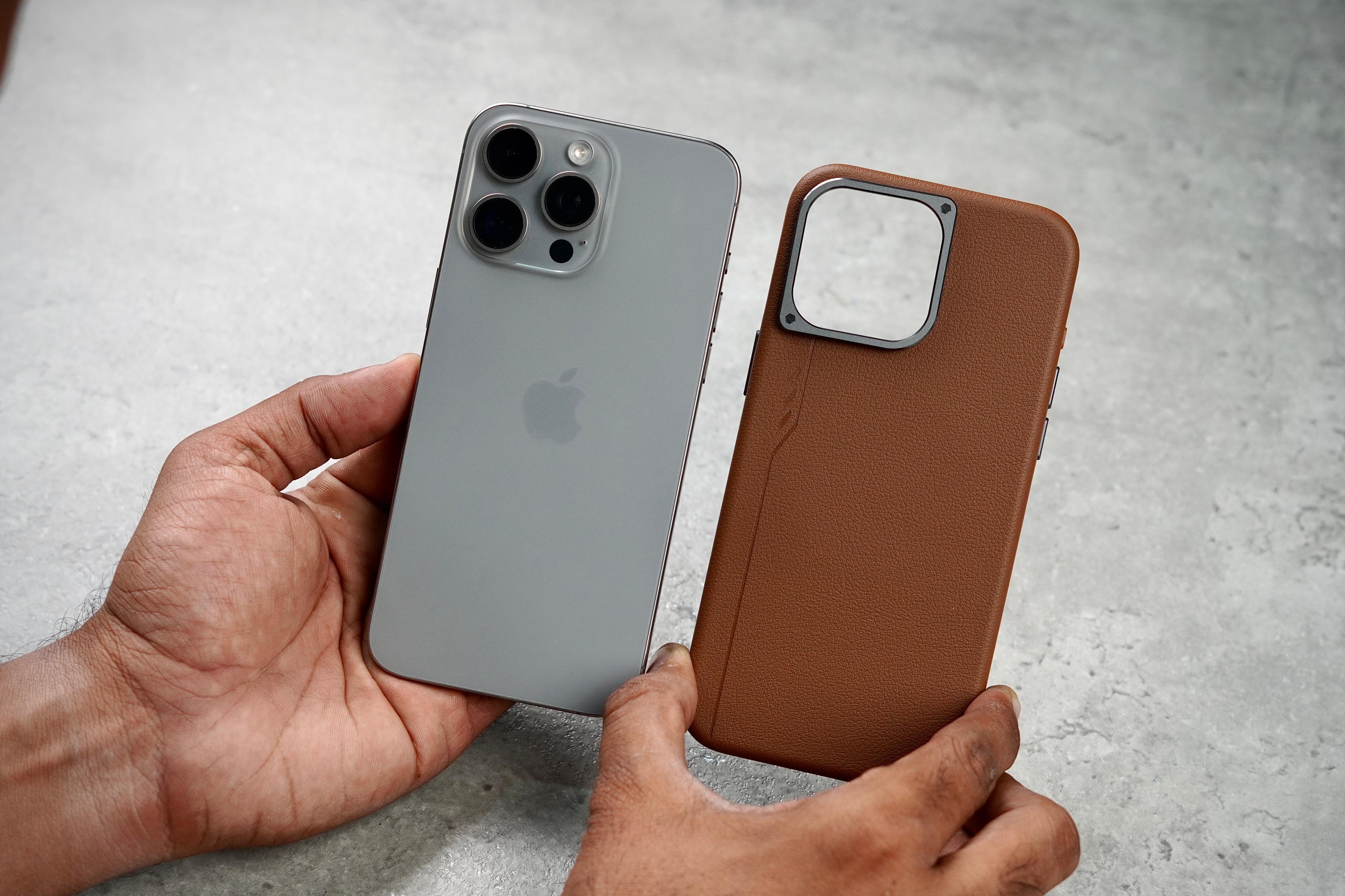 MagSafe Leather Case for iPhone | With Metal Camera Frame