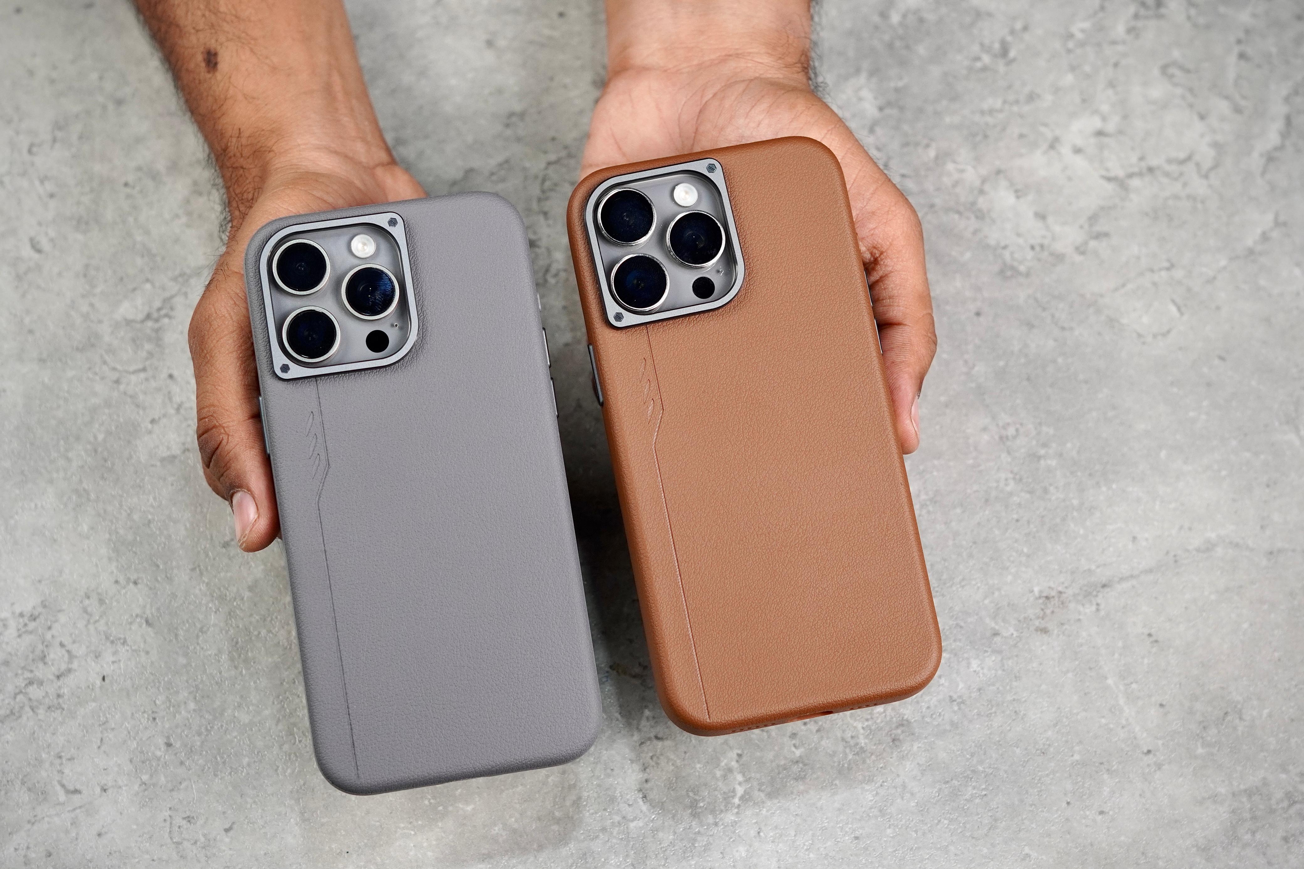 MagSafe Leather Case for iPhone | With Metal Camera Frame