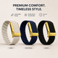 Premium Nylon Gold Strap Compatible with WHOOP 5.0 – Magnetic Adjustable Replacement Band