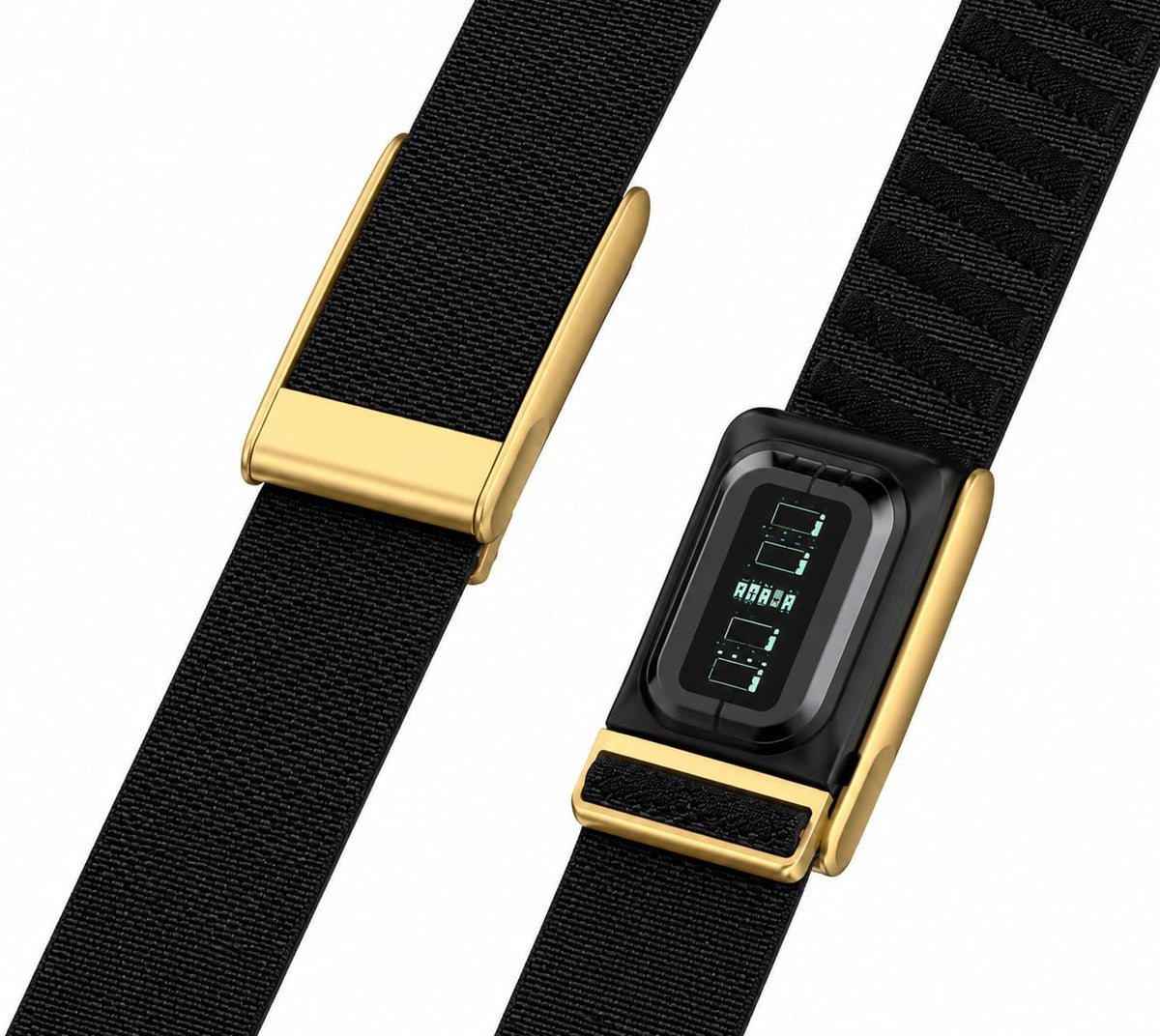 Premium Nylon Gold Strap Compatible with WHOOP 5.0MG – Magnetic Adjustable Replacement Band