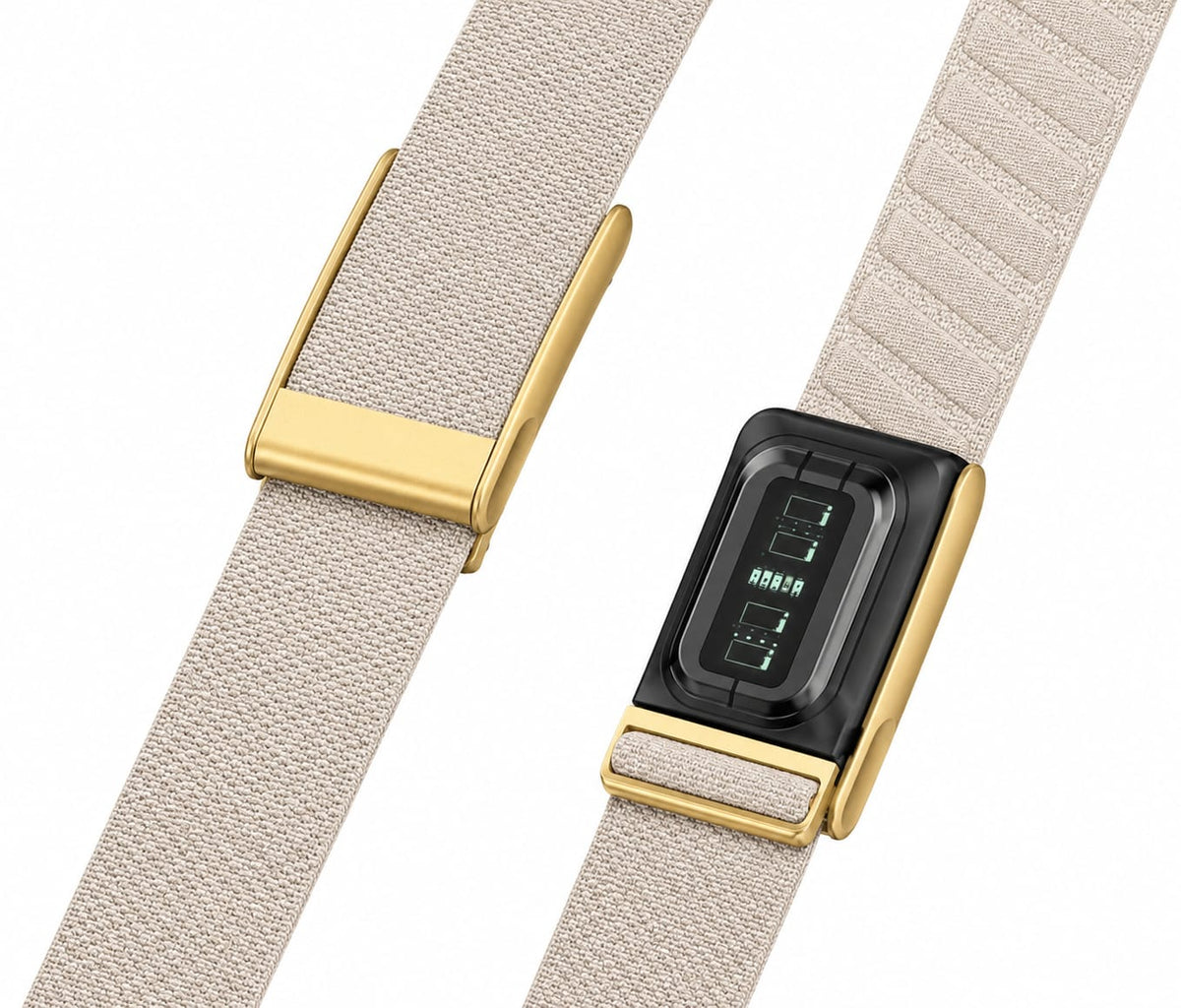 Premium Nylon Gold Strap Compatible with WHOOP 5.0MG – Magnetic Adjustable Replacement Band
