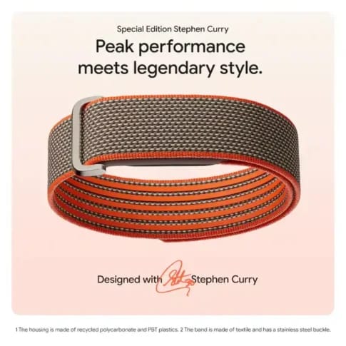 Google Fitbit Air Stephen Curry Special edition - Health & Activity Tracking , Nylon Wrist band