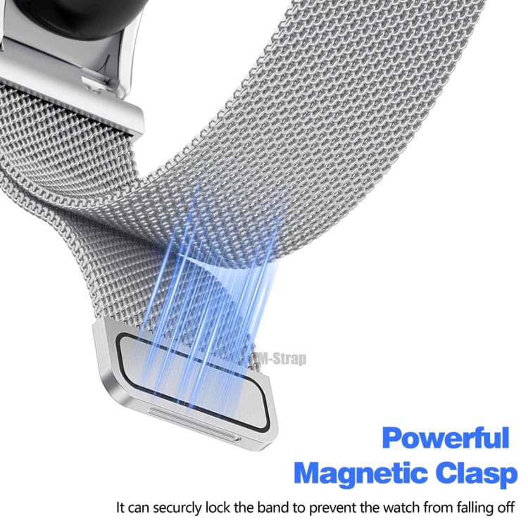 Stainless Steel Magnetic metal Adjustable Wristband strap for Google Fitbit Air