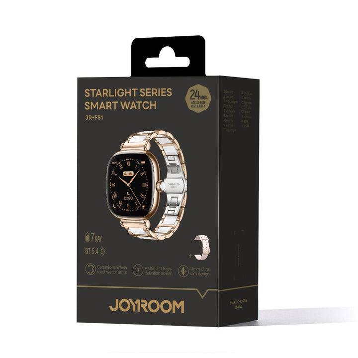 JOYROOM Lady Smart Watch for Women | Bluetooth Calling | AMOLED Display
