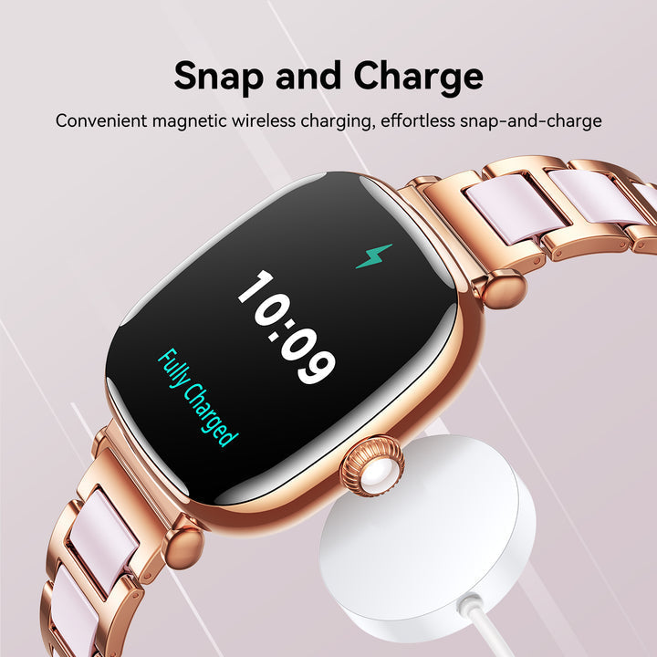 JOYROOM Lady Smart Watch for Women | Bluetooth Calling | AMOLED Display