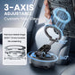 Foldable Car Mount, 360 degree Rotating Phone Holder, Detachable Ring- Compact Storage, Adjustable Viewing Angle, Stable Placement, Detachable Ring Grip, Easy Daily use