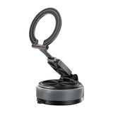 Foldable Car Mount, 360 degree Rotating Phone Holder, Detachable Ring- Compact Storage, Adjustable Viewing Angle, Stable Placement, Detachable Ring Grip, Easy Daily use