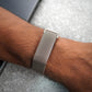 Stainless Steel Magnetic metal Adjustable Wristband strap for Google Fitbit Air