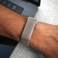 Stainless Steel Magnetic metal Adjustable Wristband strap for Google Fitbit Air