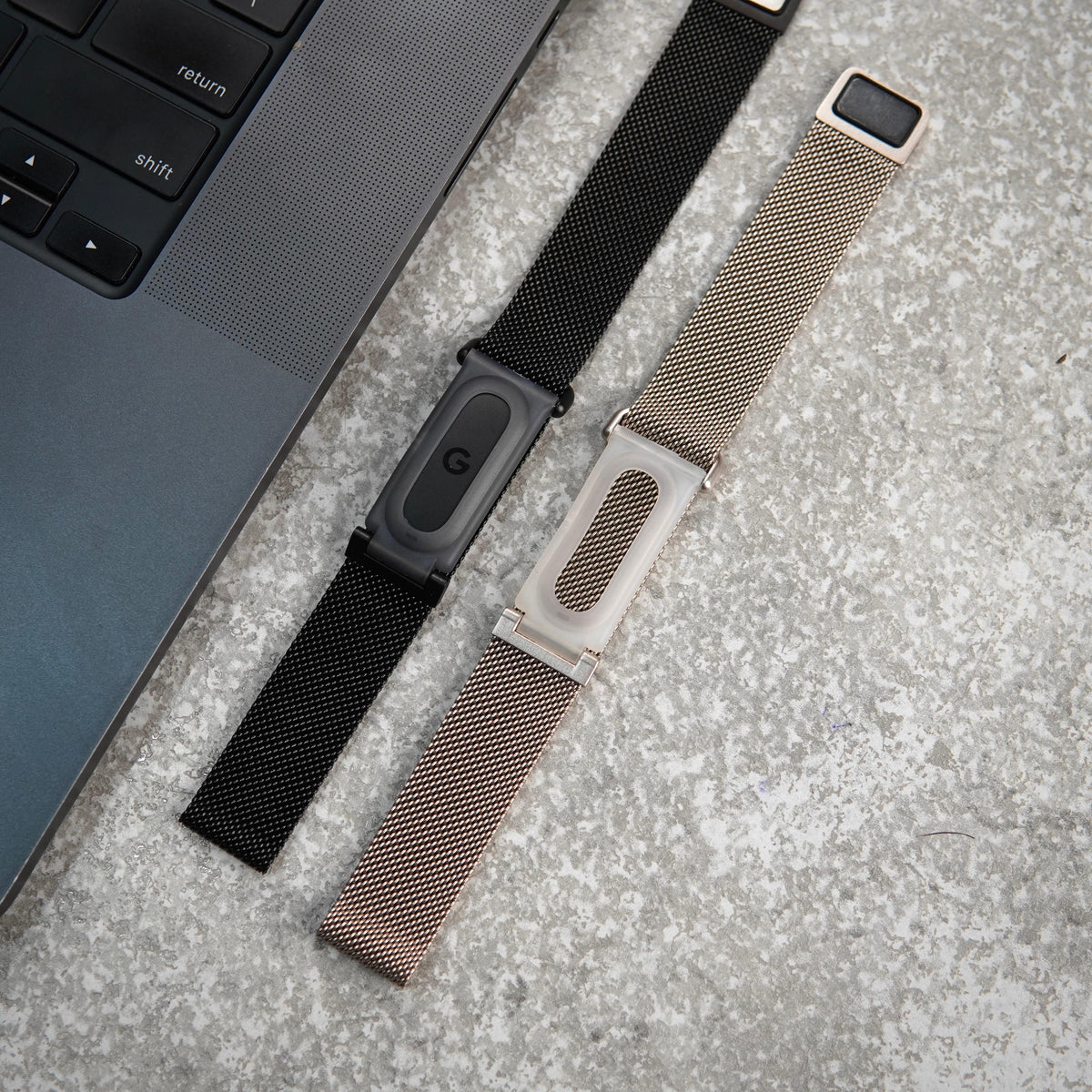 Stainless Steel Magnetic metal Adjustable Wristband strap for Google Fitbit Air