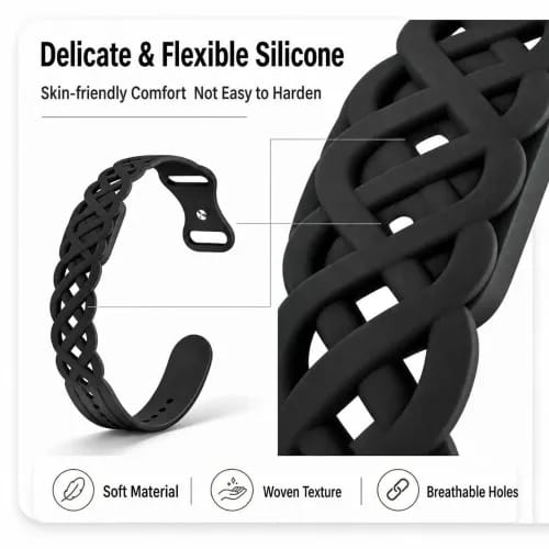 Silicone strap for Google Fitbit Air, Waterproof and Breathable