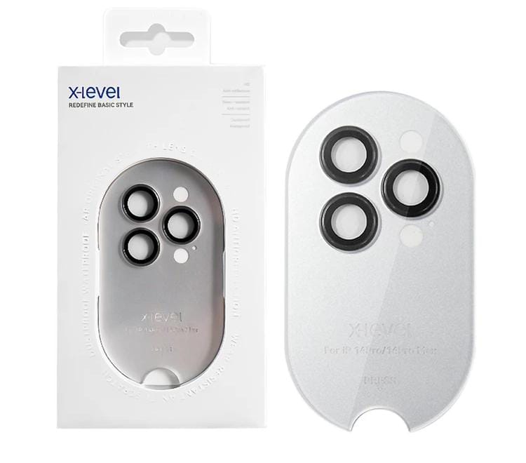 Tempered glass Camera lens Metal ring Protector for iPhone and Samsung, Anti - Scratch, Easy to Install