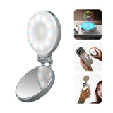 TELESIN Magnetic Selfie Light, 360 degree LED Ring Fill Light with Mirror for Selfie/Photography/Video calls