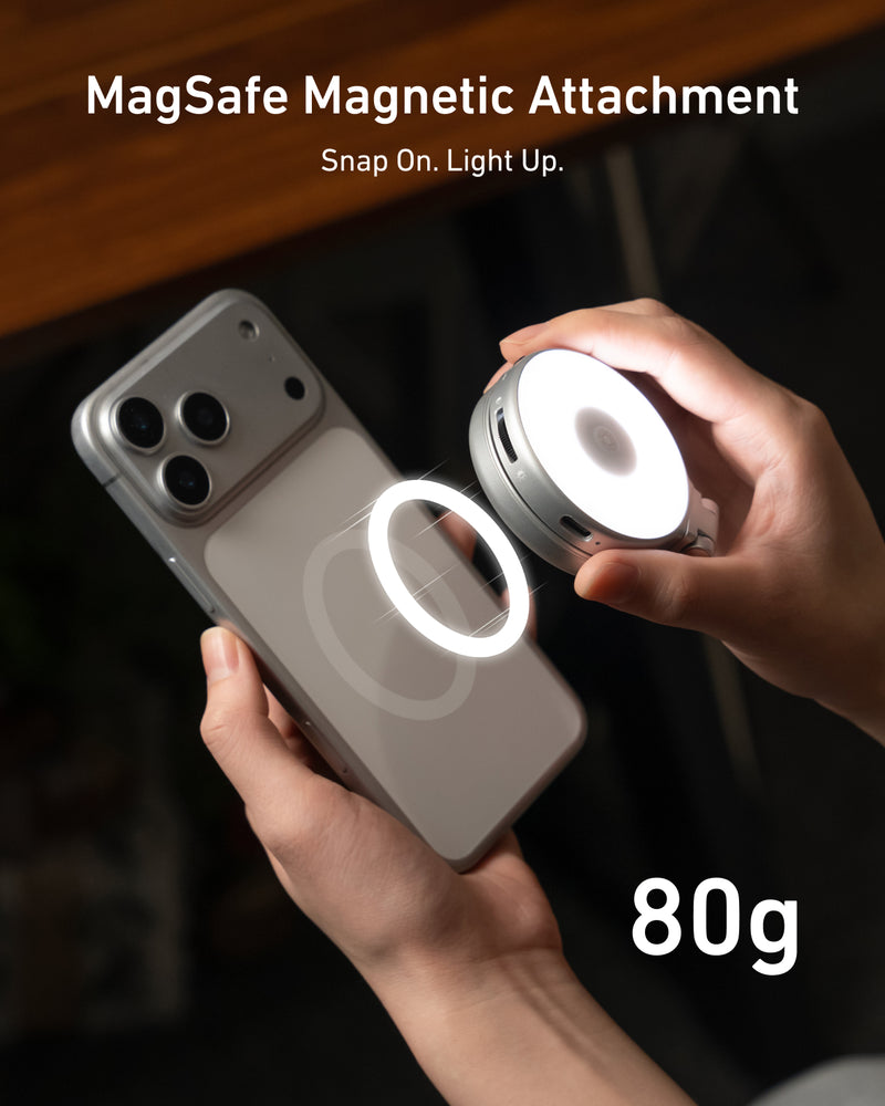 TELESIN Magnetic Selfie Light, 360 degree LED Ring Fill Light with Mirror for Selfie/Photography/Video calls