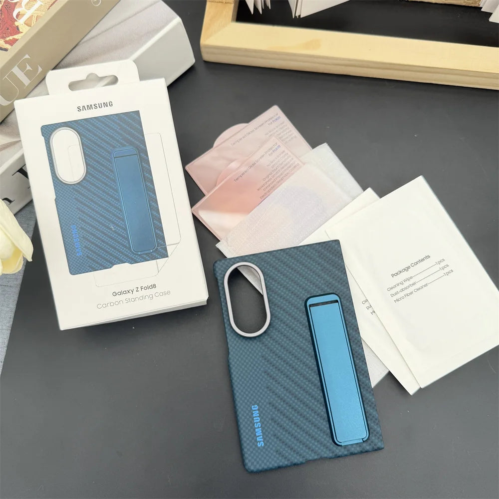 Carbon Wave Fold stand Case Galaxy Z Fold8 and Fold8 Ultra