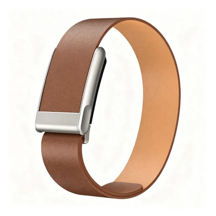 Whoop 5.0MG Slim Fit PU Leather Replacement Strap Band - Stretchable, Stylish Leather band