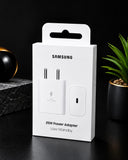 25W Power Adapter With Super fast Charging TYPE-C Port, Wall Charger, For Samsung Device (White)