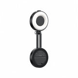 LED Magnetic Selfie Light, Upgraded 360degree with Mirror black