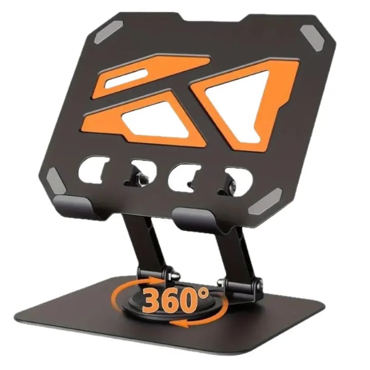 360 Degree Rotating Metal Base for Tablets and Cell Phones SILVER
