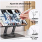 360 Degree Rotating Metal Base for Tablets and Cell Phones SILVER