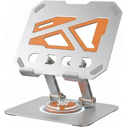 360 Degree Rotating Metal Base for Tablets and Cell Phones SILVER