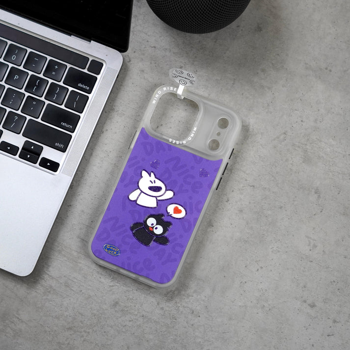 Wind Rises Signature Print Series Case- Signature Printed Design Collection, Multiple Unique & Trendy Artwork Styles. Massif-Compatible Magnetic Ring, Raised Camera & Edge Protection, Available for iPhone 17 Pro Max & 18 Pro Max