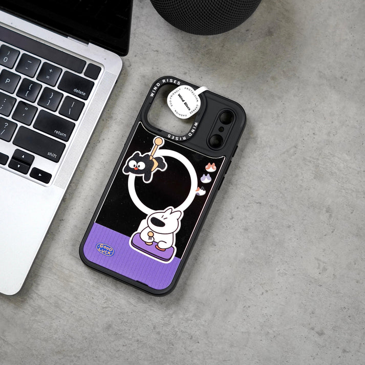 Wind Rises Signature Print Series Case- Signature Printed Design Collection, Multiple Unique & Trendy Artwork Styles. Massif-Compatible Magnetic Ring, Raised Camera & Edge Protection, Available for iPhone 17 Pro Max & 18 Pro Max