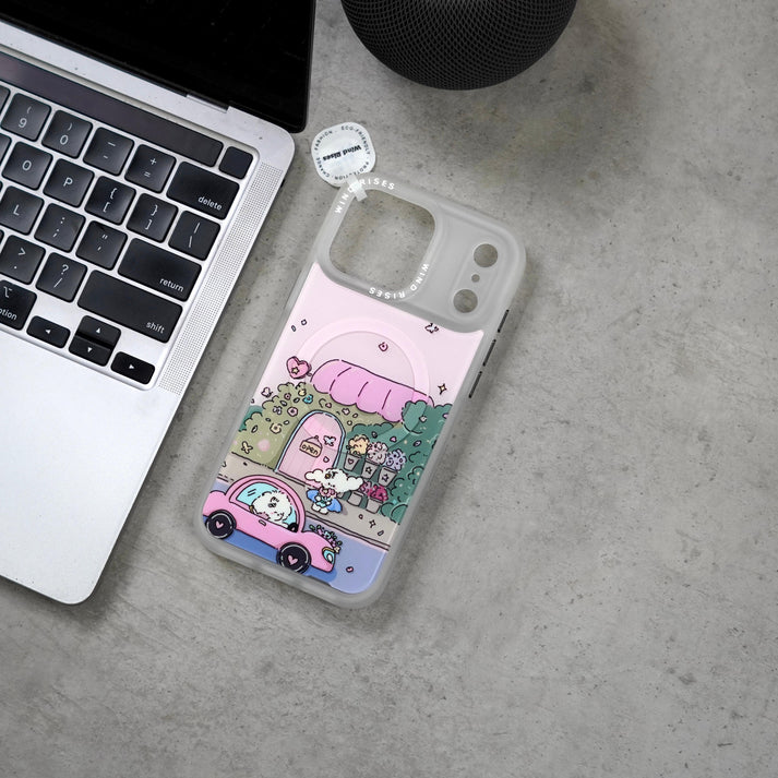 Wind Rises Signature Print Series Case- Signature Printed Design Collection, Multiple Unique & Trendy Artwork Styles. Massif-Compatible Magnetic Ring, Raised Camera & Edge Protection, Available for iPhone 17 Pro Max & 18 Pro Max