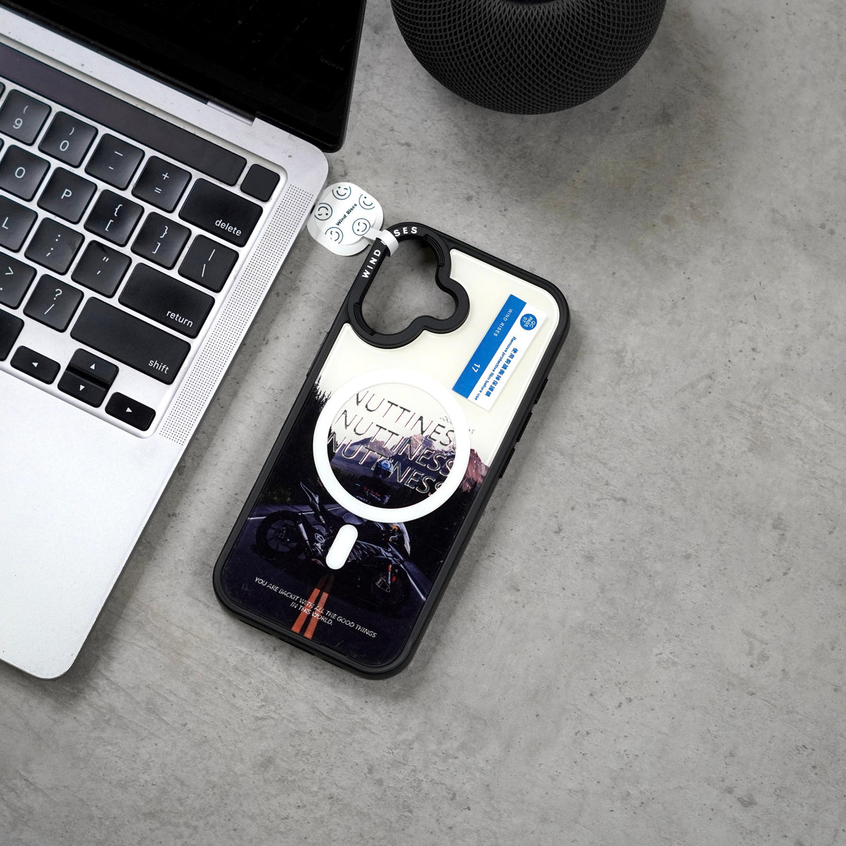 Wind Rises Signature Print Series Case- Signature Printed Design Collection, Multiple Unique & Trendy Artwork Styles. Massif-Compatible Magnetic Ring, Raised Camera & Edge Protection, Available for iPhone 17