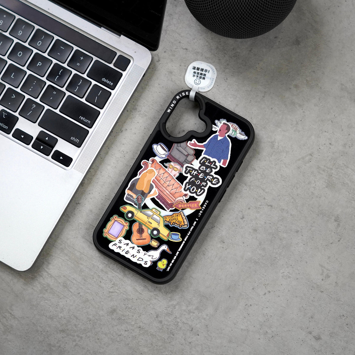 Wind Rises Signature Print Series Case- Signature Printed Design Collection, Multiple Unique & Trendy Artwork Styles. Massif-Compatible Magnetic Ring, Raised Camera & Edge Protection, Available for iPhone 17