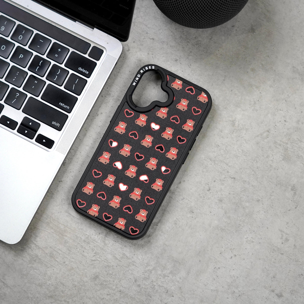 Wind Rises Signature Print Series Case- Signature Printed Design Collection, Multiple Unique & Trendy Artwork Styles. Massif-Compatible Magnetic Ring, Raised Camera & Edge Protection, Available for iPhone 17