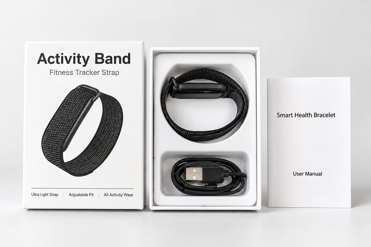 Google Fitbit Air Bracelet Wristband with Device and 2 Deferent colour straps and Integrated USB Charger