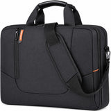 BRINCH(TM) New Soft Nylon Waterproof Laptop Computer Case Cover Sleeve Shoulder Strap Bag with Side Pockets Handles and Detachable for 15.6 inch-Black