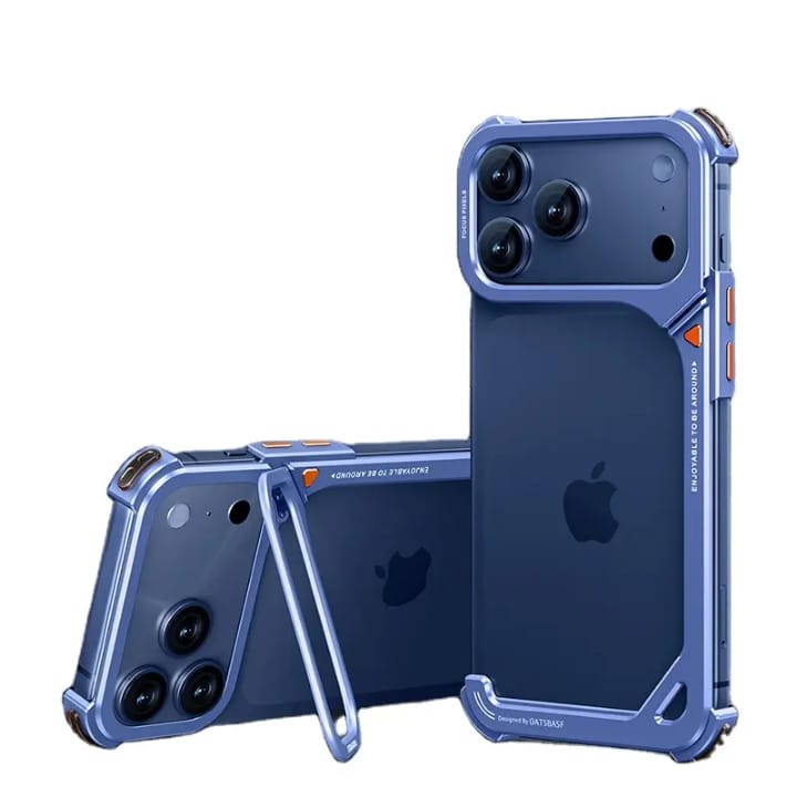 9-Shape Premium Metal Case for iPhone 17 Pro Max &amp; 17 Pro | Lightweight Design, Camera Lens Protection, Scratch-Resistant Finish &amp; Premium Armor Frame