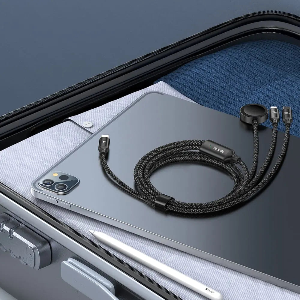 Mcdodo 3in1 Cable | C to C + Lighting + Wireless Charge for Apple Watch