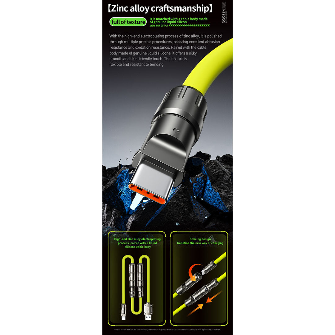 WEKOME 240W 6in1 Mecha Gen2 Cable | 6 Usage Types | All Mobiles & Laptops