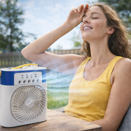 Portable Mist Cooler Fan | with Water Spray | Desk, Home & Office