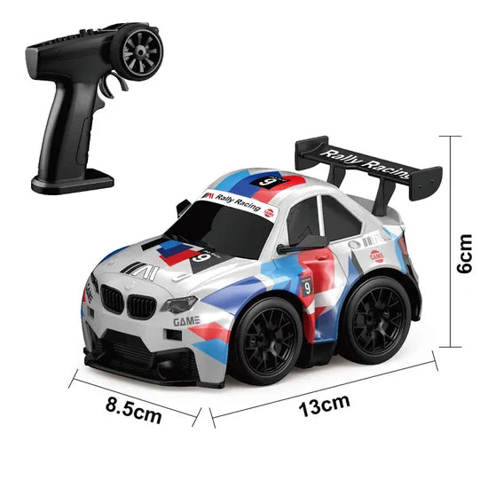 High Speed RC Drift Car with Spark Effect | With LED Lights & Replaceable Drift Tyres for Kids