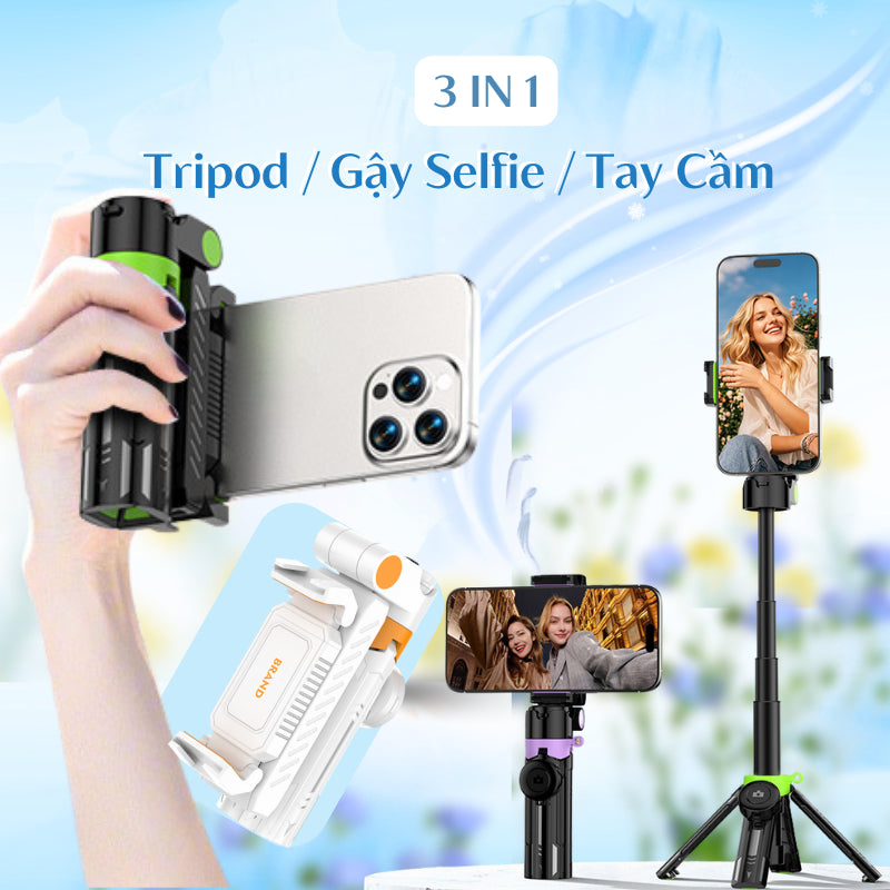 Mini Mobile Selfie Stick | Anti-shake Extendable Four-legged Stand for Portable Photography